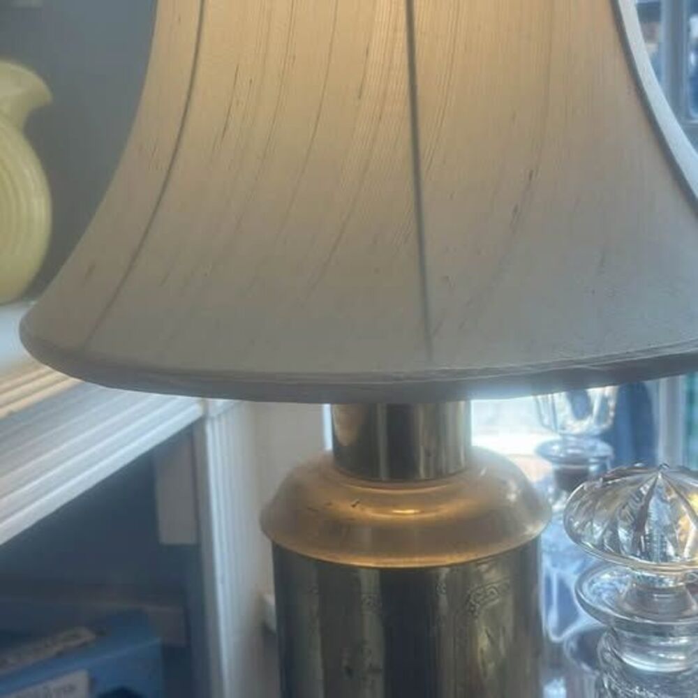 Brass Oriental Lamp with shade